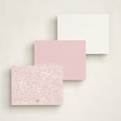 "soft" - Children’s Stationery in Blush by Jen Owens - Back of Card Options