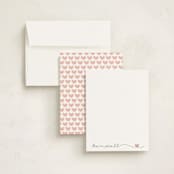 "With Love" - Children’s Stationery in Coral by Erin Deegan - Assembled