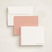 "Herringbone" - Children’s Stationery in Papaya by Seth Caskey - Assembled