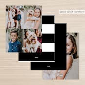 "A Little Heart" - Children’s Stationery in Midnight by Lehan Veenker - Back of Card Options