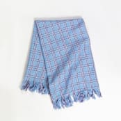 "Chiapas Light Blue Handwoven Cotton Kitchen Towel" - Tea Towels in blue by Archive New York