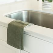 "Stone Washed Linen Tea Towel - Sage" - Tea Towels in green by Powered By People