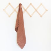 "Stone Washed Linen Tea Towel - Terracotta" - Tea Towels in brown by Powered By People