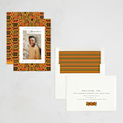 "kente" - Kwanzaa Cards in Pumpkin by Anastasia Makarova - Assembled