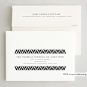 "Abstract Kente" - Kwanzaa Cards in Ebony by Heather Schertzer - FREE Recipient Addressing