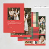"Lined edge" - Kwanzaa Cards in Watermelon by Creo Study - Back of Card Options