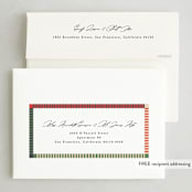 "Lined edge" - Kwanzaa Cards in Watermelon by Creo Study - FREE Recipient Addressing