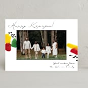 "Colorful Kwanzaa" - Kwanzaa Cards in Cloud by Stick and Petal - Front