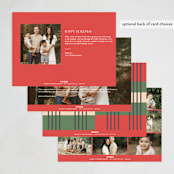 "Lined edge" - Kwanzaa Cards in Watermelon by Creo Study - Back of Card Options