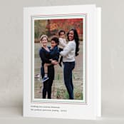 "Triple Frame" - Kwanzaa Cards in Frost by Liz Conley - Folded Card