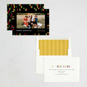 "Kwanzaa Boarder" - Kwanzaa Cards in Onyx by Pixel and Hank - Assembled