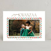 "Colorful Border" - Kwanzaa Cards in Carnival by Phrosné Barwood - Front