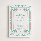 "Sketch" - Letterpress Baby Shower Invitations in Sketch by Elly - Front