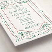 "Sketch" - Letterpress Baby Shower Invitations in Sketch by Elly - Detail