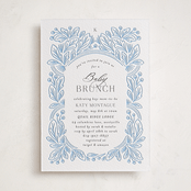 "Arch" - Letterpress Baby Shower Invitations in Arch by Jen Owens - Front