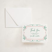 "Sketch" - Letterpress Baby Shower Thank You Cards in Sketch by Elly - Invitation with Envelope