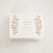 "Mirror Floral" - Letterpress Baby Shower Thank You Cards in Mirror Floral by Everett Paper Goods - Front
