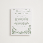 "On The Horizon" - Letterpress Direction Cards in Mint by Paper Sun Studio - Front