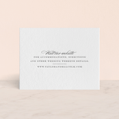 "Charming Go Lightly" - Letterpress Direction Cards in Gravel by danielleb - Front