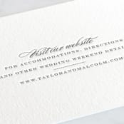 "Charming Go Lightly" - Letterpress Direction Cards in Gravel by danielleb - Detail