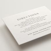 "creme au beurre" - Letterpress Direction Cards in Moss by chocomocacino - Detail