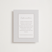 "Botanical Garden" - Letterpress Direction Cards in Dove Grey | Blind Deboss by Kaydi Bishop - Front