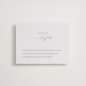 "Essence" - Letterpress Direction Cards in Ash by Jennifer Postorino - Front