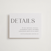"Bold Names" - Letterpress Direction Cards in Soft Black by Vera Lim - Front