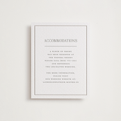 "Wax Seal Monogram" - Letterpress Direction Cards in Ash by Carolyn MacLaren - Front