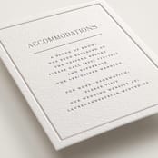 "Wax Seal Monogram" - Letterpress Direction Cards in Ash by Carolyn MacLaren - Detail