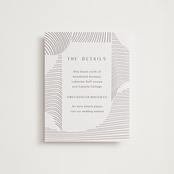 "waves" - Letterpress Direction Cards in Dove Grey by Elly - Front