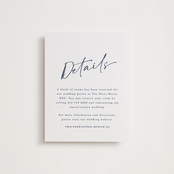 "Ink scribble" - Letterpress Direction Cards in Aegean by Adelyn T. - Front