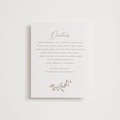 "Mille-feuille" - Letterpress Direction Cards in Matte Gold by chocomocacino - Front