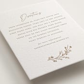 "Mille-feuille" - Letterpress Direction Cards in Matte Gold by chocomocacino - Detail