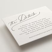 "Noted" - Letterpress Direction Cards in Soft Black by Jenna Holcomb - Detail