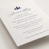 "Arête" - Letterpress Direction Cards in Aegean by Olivia Raufman - Detail