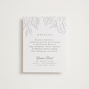 "Garden" - Letterpress Direction Cards in Garden by Leah Bisch - Front