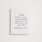 "Ever classic" - Letterpress Direction Cards in Ever Classic by Design Lotus - Front