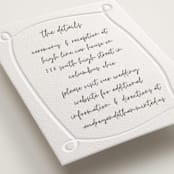 "Artist Hand" - Letterpress Direction Cards in Artist Hand by Heather Schertzer - Detail
