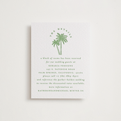 "Iconic" - Letterpress Direction Cards in Pear by Creo Study - Front