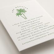 "Iconic" - Letterpress Direction Cards in Pear by Creo Study - Detail