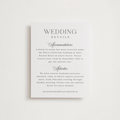 "Ambrose" - Letterpress Direction Cards in Soft Black by Olivia Raufman - Front