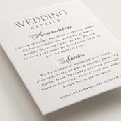 "Ambrose" - Letterpress Direction Cards in Soft Black by Olivia Raufman - Detail