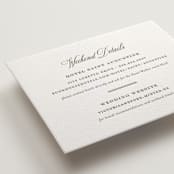 "Putnam" - Letterpress Direction Cards in Moss by Megan Davis - Detail