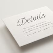 "Icon" - Letterpress Direction Cards in Gravel by Vera Lim - Detail