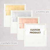 "FOIL Portrait Custom" - Lunar New Year Cards in Charcoal by Minted - Envelope Liner Options