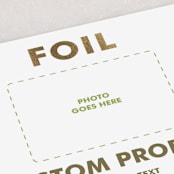 "FOIL Portrait Custom" - Lunar New Year Cards in Golden by Minted - Detail