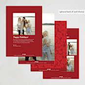 "New Year Lantern" - Lunar New Year Cards in Crimson by Corinne Malesic - Back of Card Options
