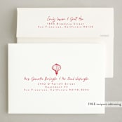 "Sketched Lanterns" - Lunar New Year Cards in Peace by Tamara Hilje - FREE Recipient Addressing