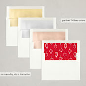"Sketched Lanterns" - Lunar New Year Cards in Peace by Tamara Hilje - Envelope Liner Options